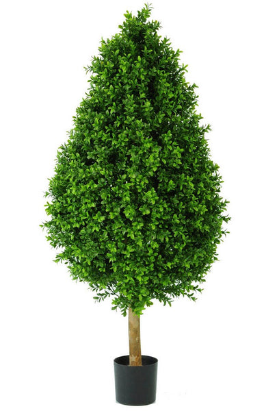 Artificial bushy boxwood topiary tower tree