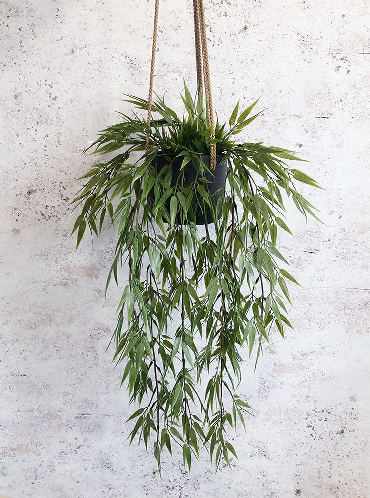 hanging bamboo plant Artificial Trailing Bamboo 86cm UV Outdoor – Artificial Green