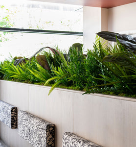 Artificial Plants for Restaurant Banquette Seating
