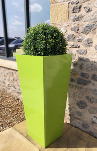 Tall Colourful Lime Green Planters