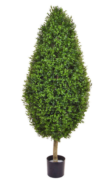 Buxus Tower Artificial Topiary Trees Set of 2