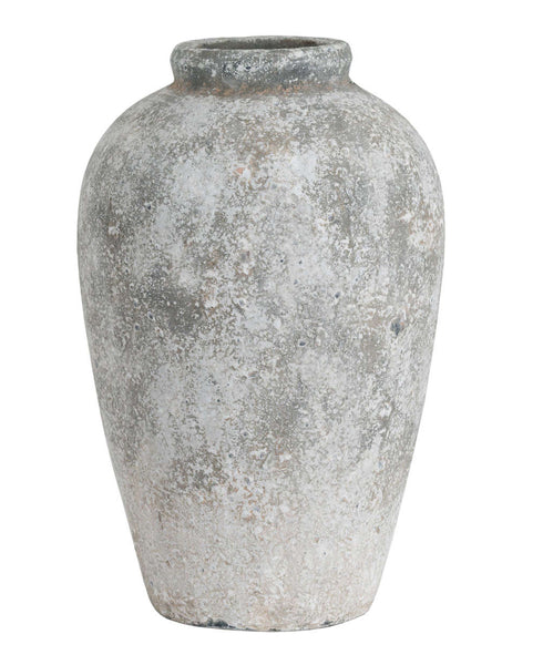 Large Vintage Rustic Stone Effect Vase for flowers and foliage