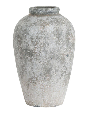 Large Vintage Rustic Stone Effect Vase for flowers and foliage