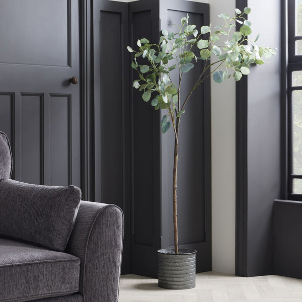 Faux Delicate Eucalyptus Tree in Pot 100cm