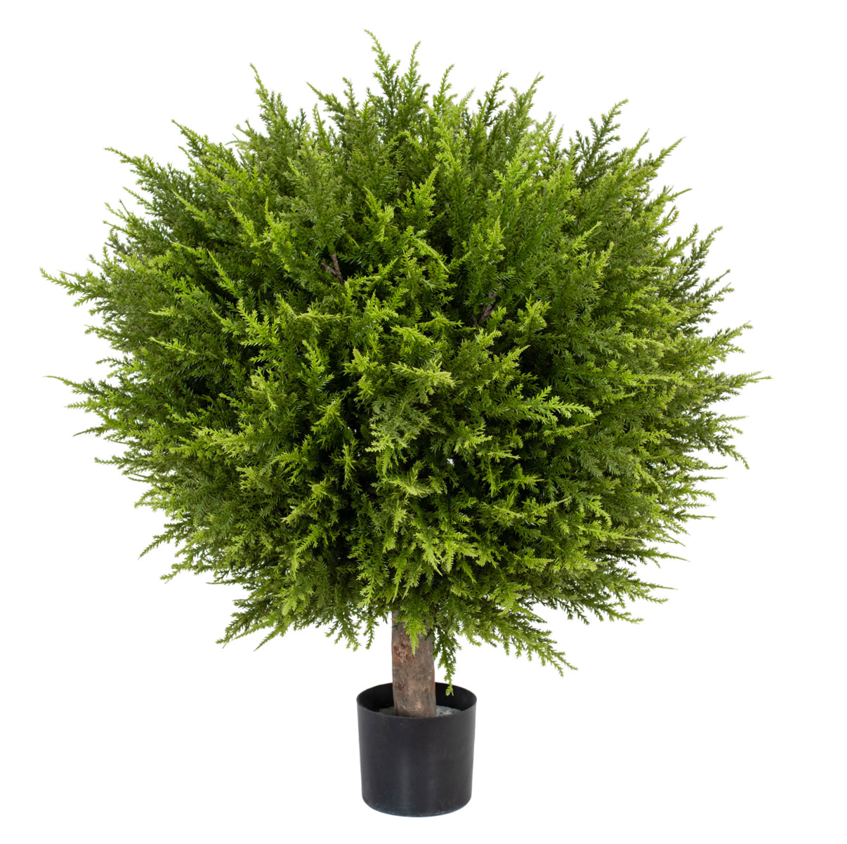 Outdoor Artificial Plants Cypress Tower Topiary Ball on Stem 45cm UV
