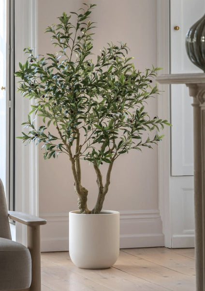 Artificial Olive Tree in Ceramic Pot