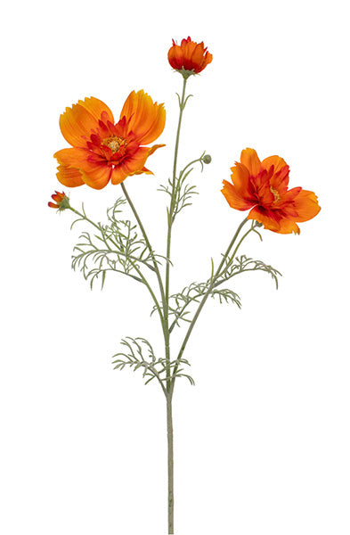 Artificial Flowers Orange Cosmos