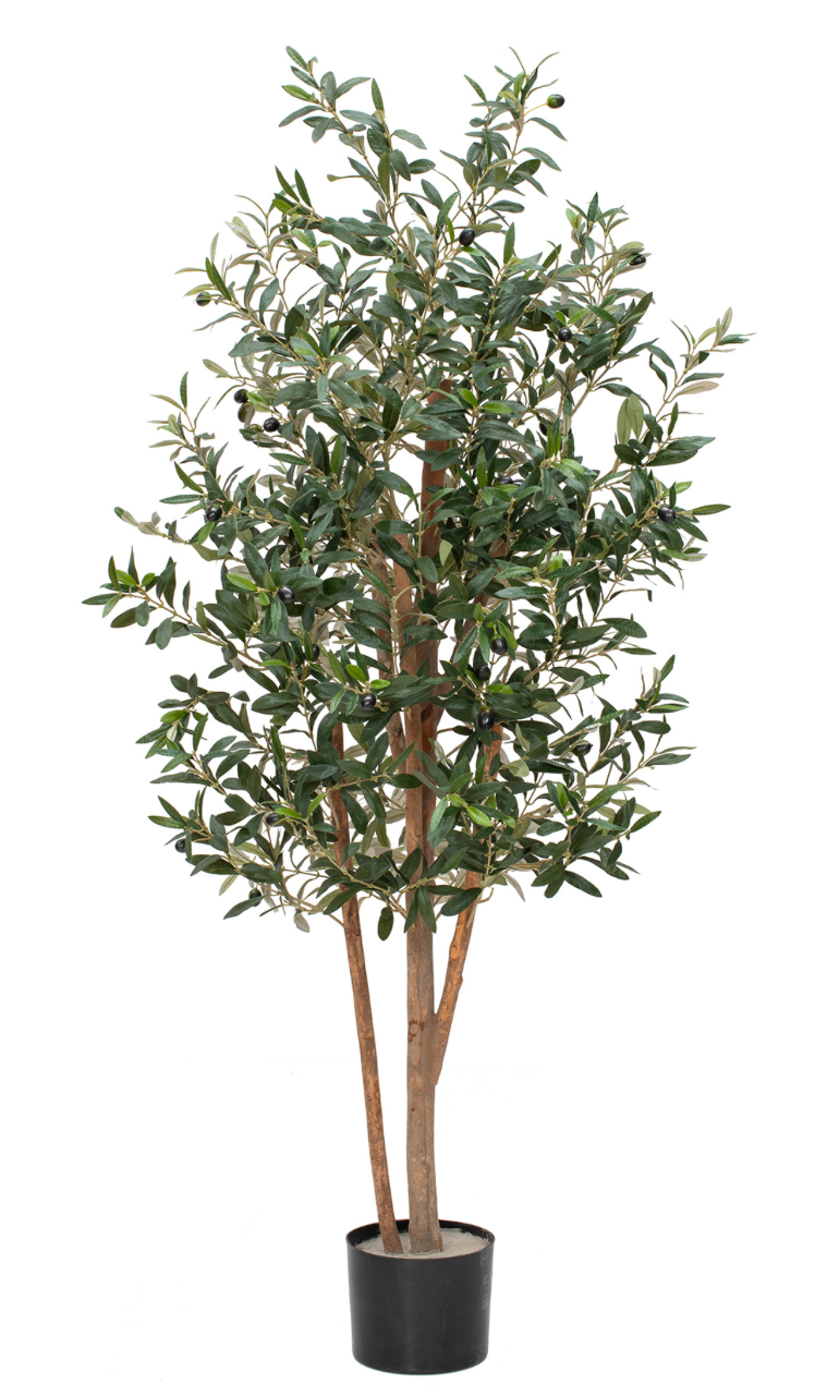Artificial Olive tree 150cm, Realistic Artificial Trees with olive foliage