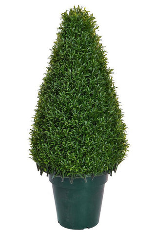 Artificial Rosemary Topiary Tower Tree Outdoor UV, Outdoor Artificial Plants