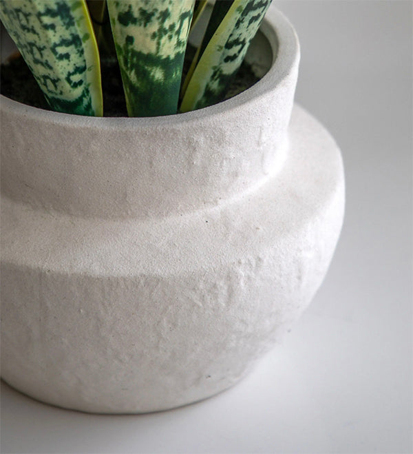 Artificial Snake Plant in Ceramic Pot 53cm – Artificial Green