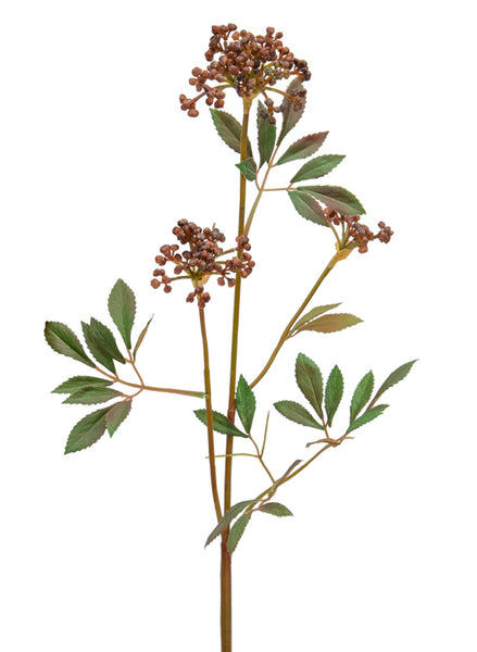 Artificial Autumn Sedum Stems Pack of 4