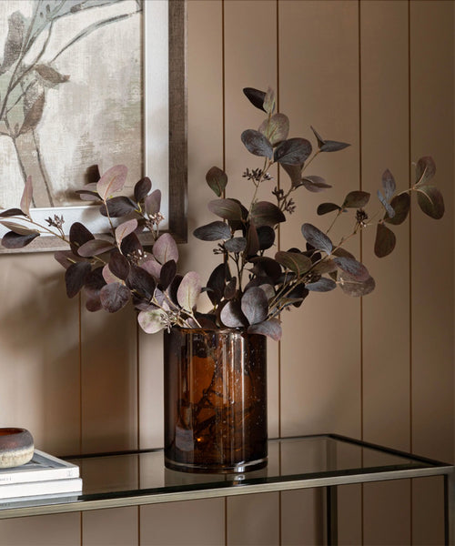 Autumn Burgundy Artificial Eucalyptus Foliage