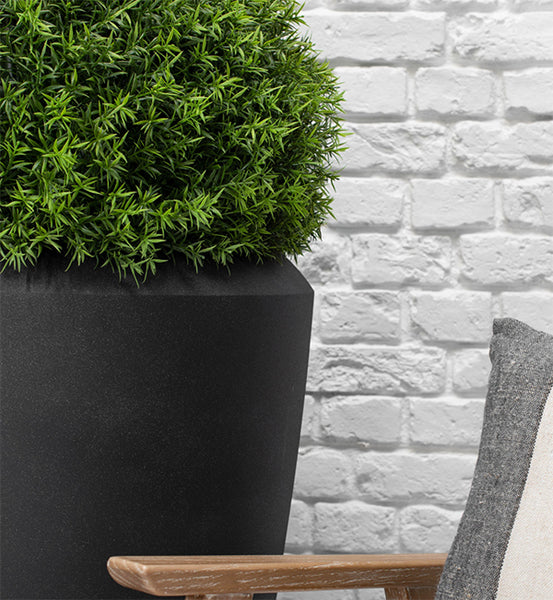 Black large planters