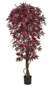 Artificial Burgundy red Japanese Maple Acer Tree - Fire Retardant