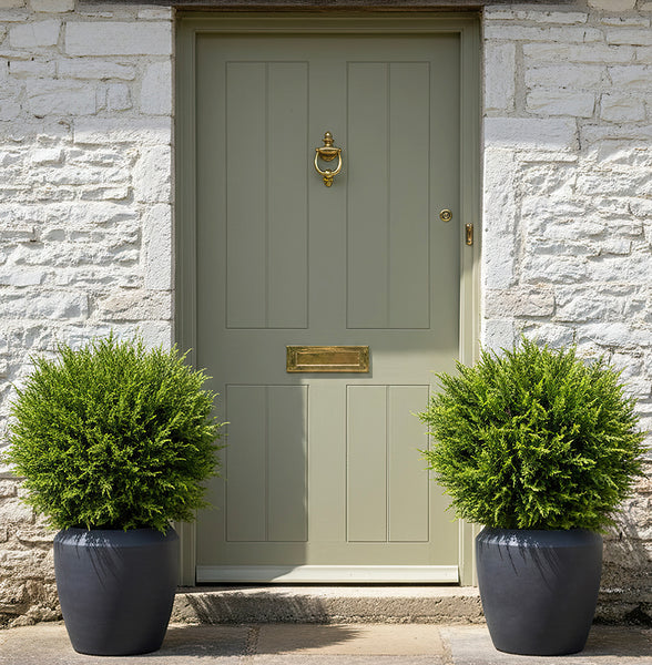 Cypress Artificial Topiary Balls in a Choice of Pots - Set of 2