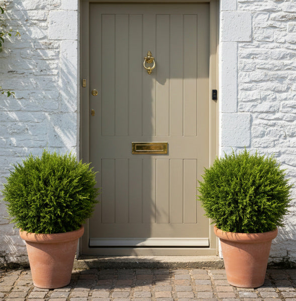 Cypress Artificial Topiary Balls in a Choice of Pots - Set of 2