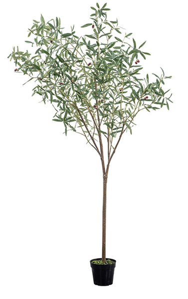 Large Delicate Artificial Olive Tree 202cm