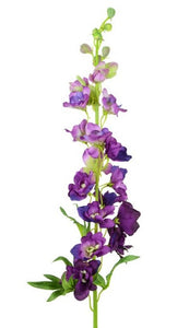 Artificial Purple Magenta Delphinium Flowers. Wholesale faux flowers for weddings, events and retail displays.