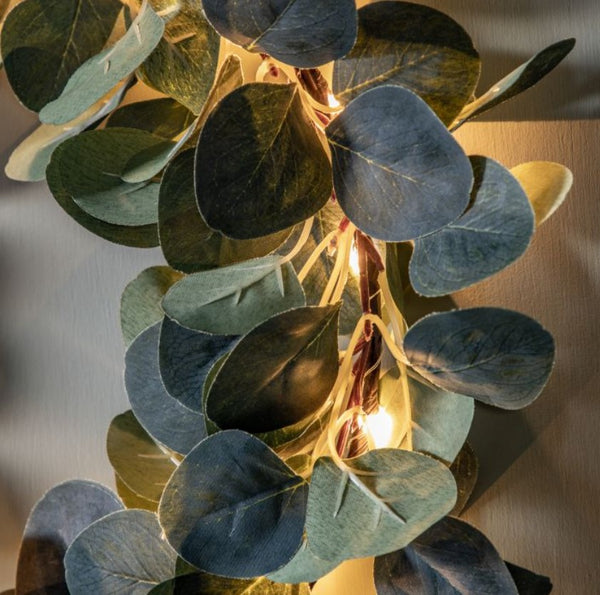 Eucalyptus Wreath with LED Lights