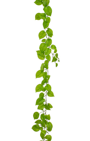 Devils Ivy Green Pothos Artificial Garland Fire Retardant