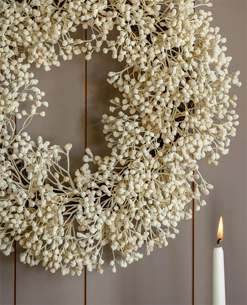 Gypsophila White Christmas Wreath