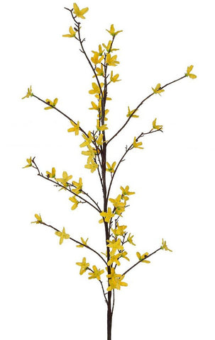 Large Faux Yellow Forsythia Branch 130cm Pack of 3