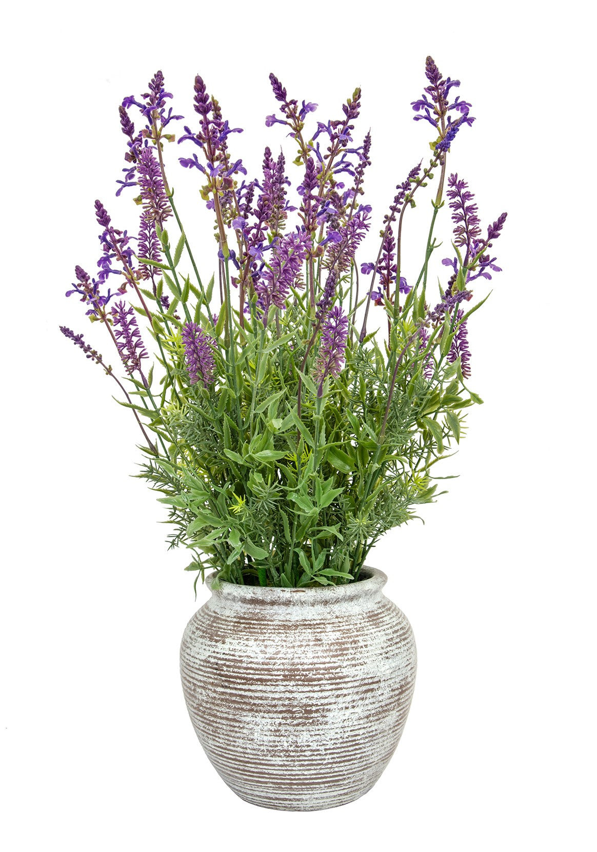 Faux Lavender in Rustic Pot 63cm