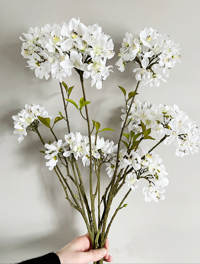 Luxury White Blossom Artificial Flowers