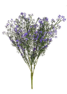 UV outdoor artificial mini purple flowers