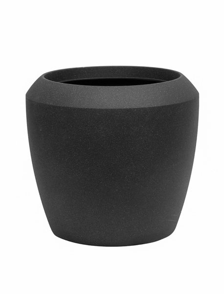 Norfolk Black Round Planters