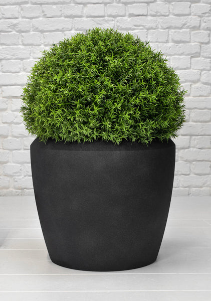 Modern Round Black Pots