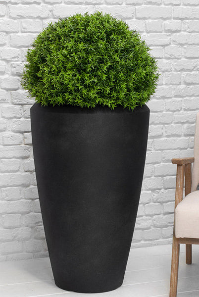 Norfolk round Black Large Planters
