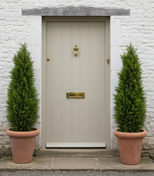 Outdoor Artificial Topiary Trees in Pots