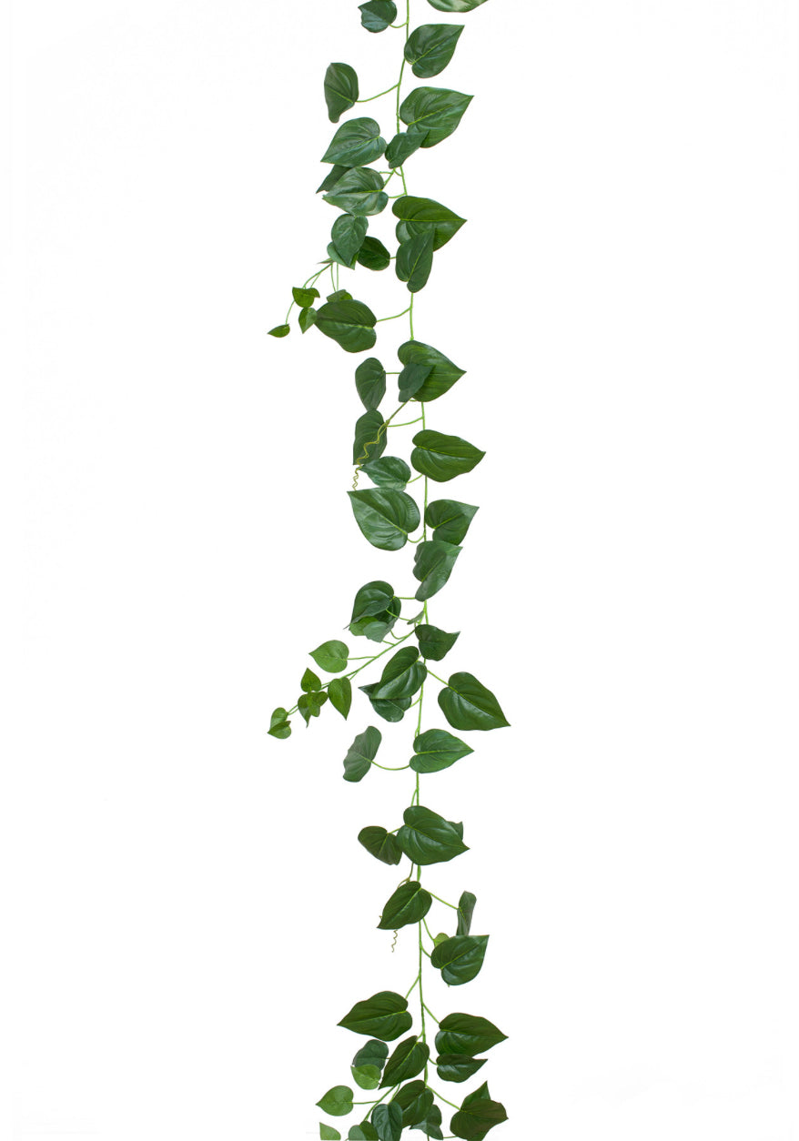 Philodendron Artificial Garland 200cm Fire Retardant