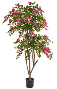 Flowering Pink Bougainvillea tree - Artificial Green