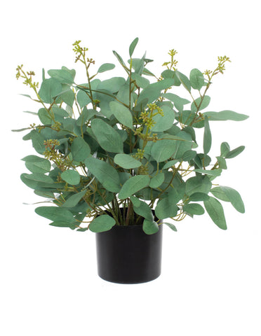 Potted Eucalyptus artificial plant fire retardant