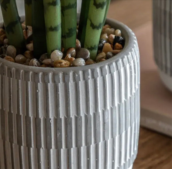 Set of 2 Small Potted Artificial Succulents