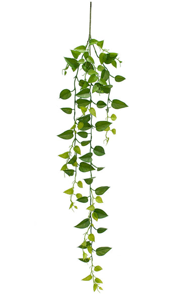 Green Philodendron Faux Trailing Plant Fire Retardant