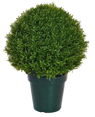 Artificial Rosemary topiary ball in pot UV Outdoor