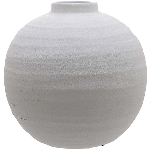 White Round Ceramic Vase 29cm