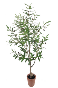 Rustic Faux Olive Tree in Terracotta Pot 125cm