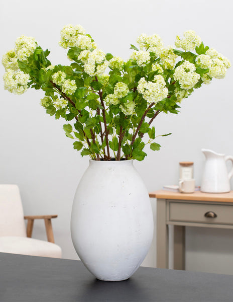 Snowball Viburnum Artificial Flowers Bunch of 6