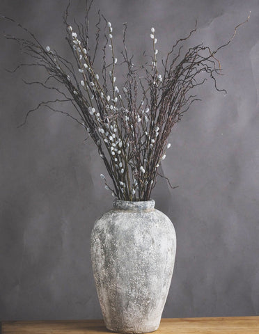 Grey Stone Look Rustic Vase