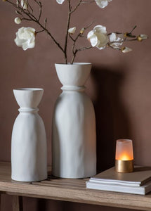 Scandi Inspired White Stoneware Vase