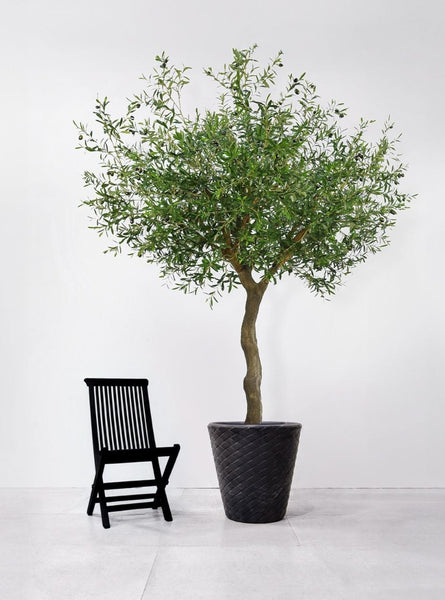 Large artificial olive tree fire retardant foliage from Artificial Green