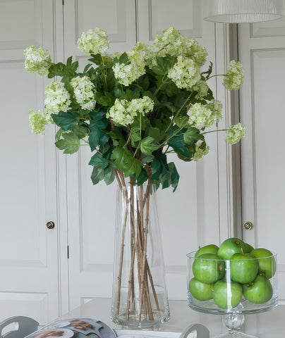 Luxury Silk Vibernum flowers, wholesale bulk pack of 12  large high quality stems