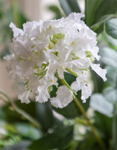 White Artificial Flowers in vase
