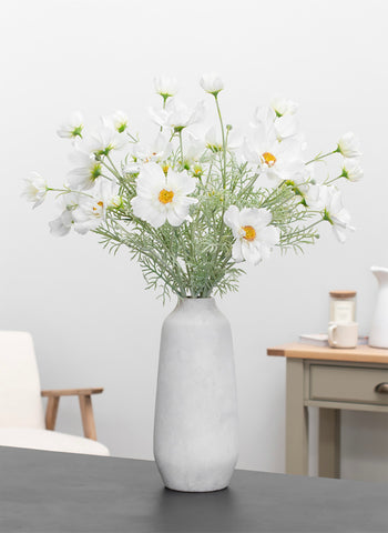 White Cosmos Artificial Flowers