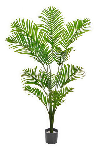 Contract artificial palm tree, fire retardant for commercial interiors