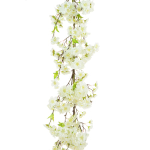 White Artificial Fuji Blossom Garland 